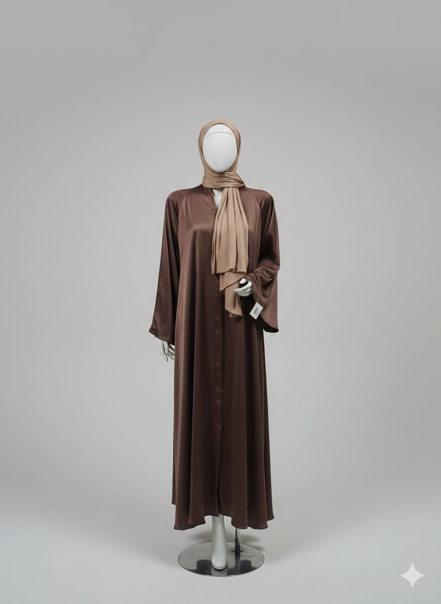 Chocolatty Abaya Front Open