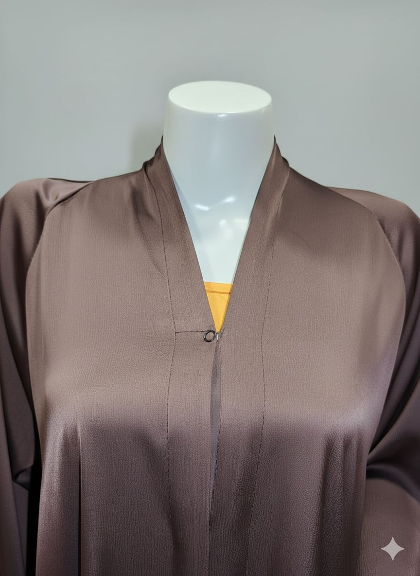 Chocolatty Abaya Front Open