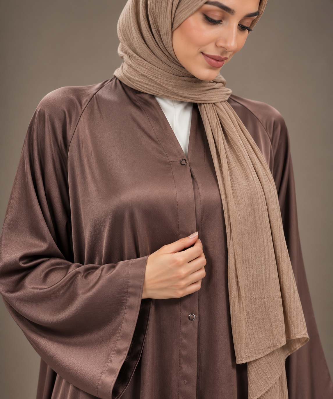 Silky Chocolate Abaya