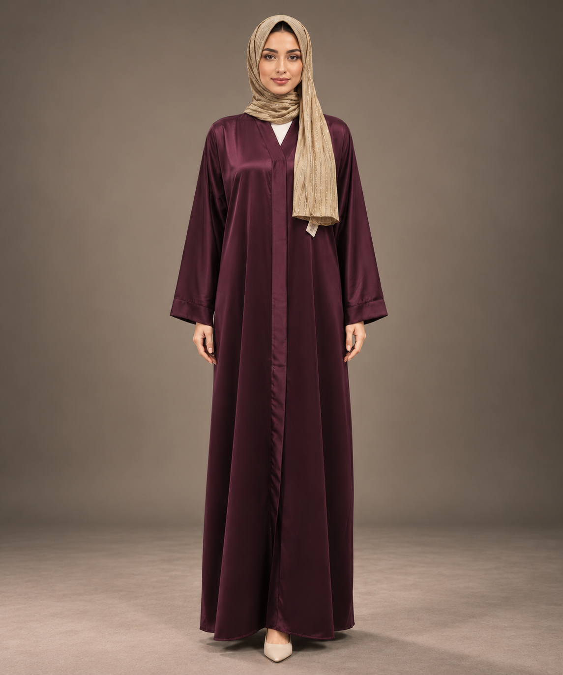 Smooth Magenta Abaya