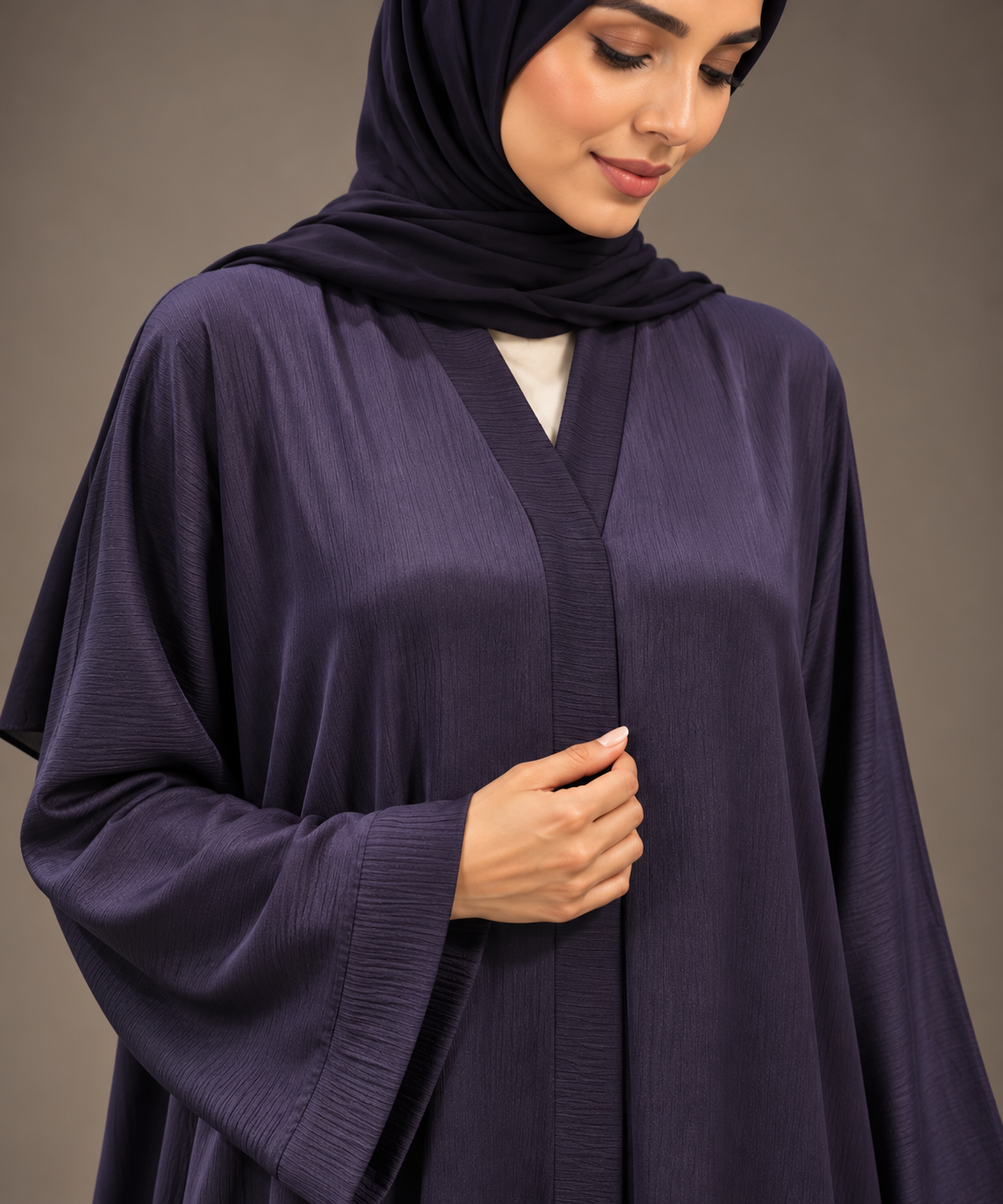 Soft Navy Abaya