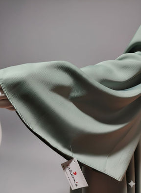 Pista Green Abaya Front Open