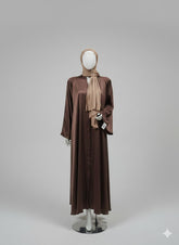 Chocolatty Abaya Front Open