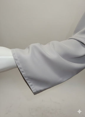 Bone White Front Open Abaya