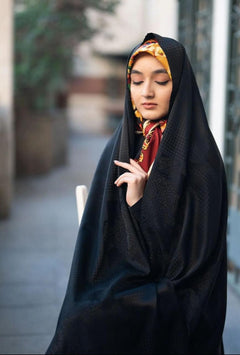 Self-Print Irani Chadar — Tahera's modest wear Pakistan