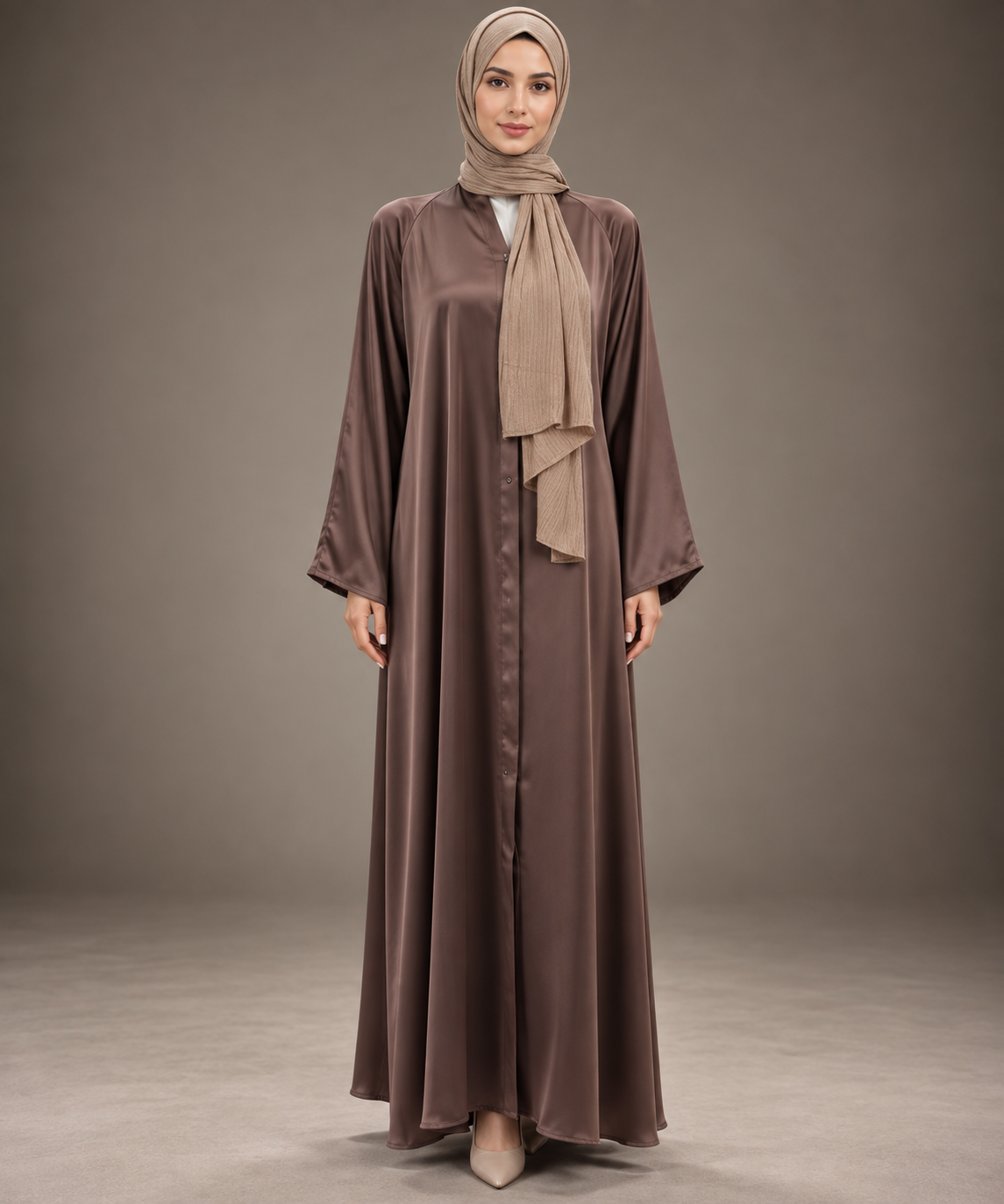 Silky Chocolate Abaya