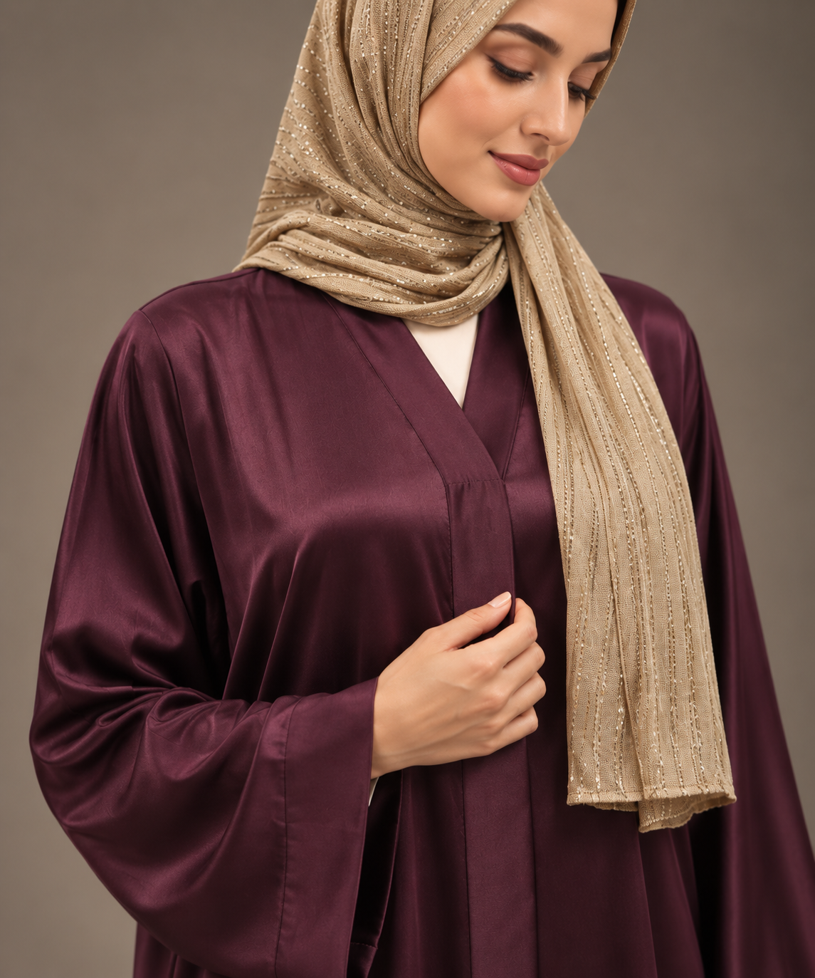Smooth Magenta Abaya