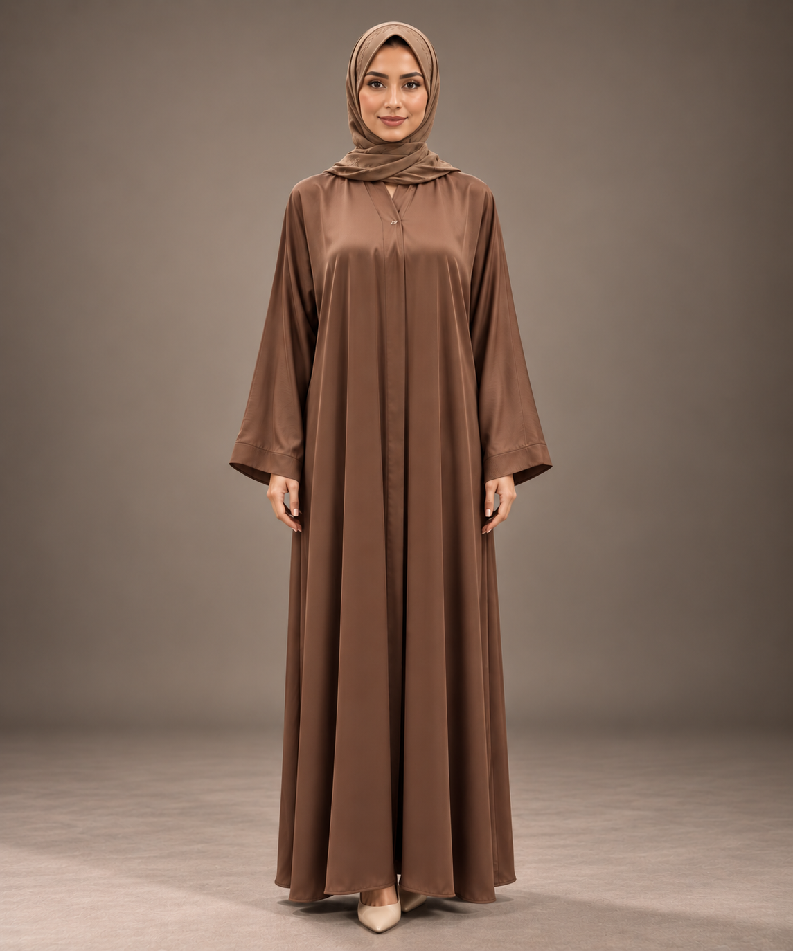 Teak Bronze Abaya
