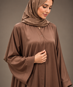 Teak Bronze Abaya — Tahera's modest wear Pakistan