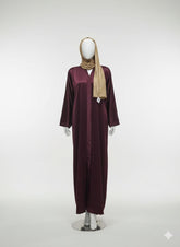 Purple Abaya Front Open