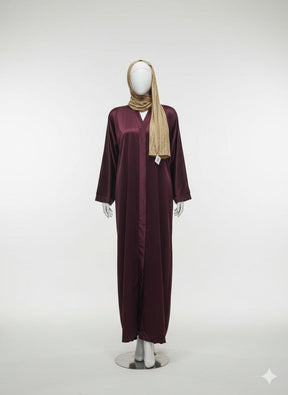 Purple Abaya Front Open