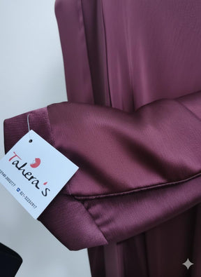 Purple Abaya Front Open