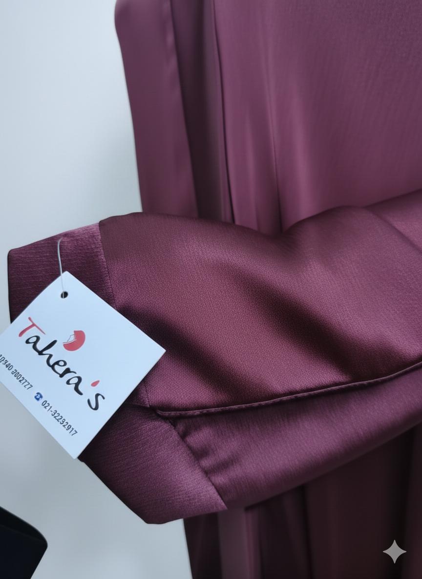 Purple Abaya Front Open