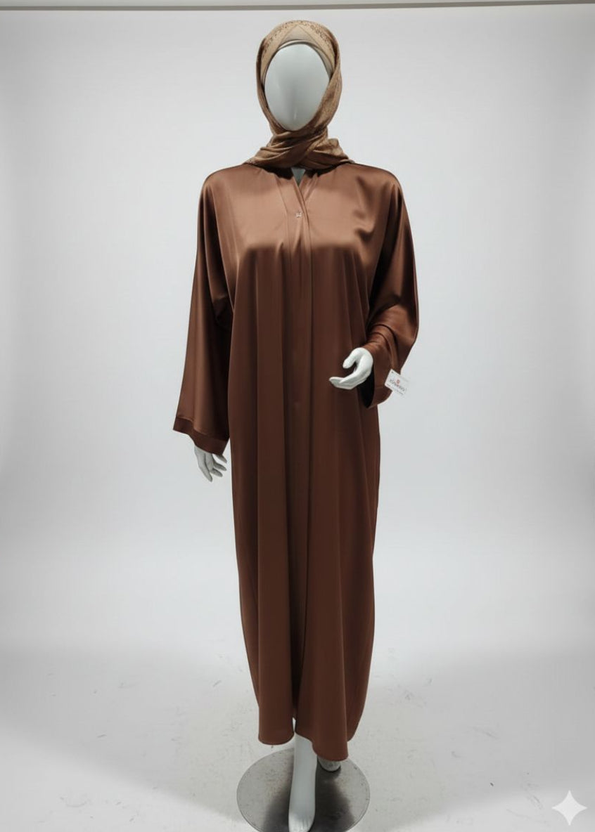 Bronze Abaya Front Open