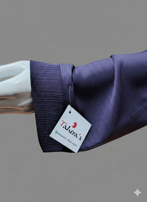 Blue Abaya Front Open