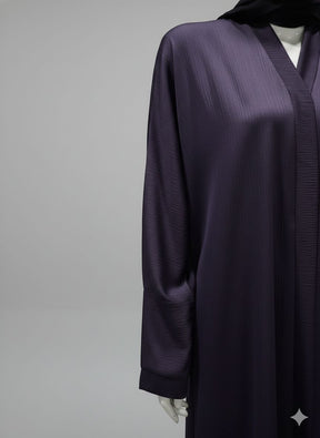 Blue Abaya Front Open