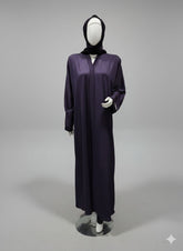 Blue Abaya Front Open